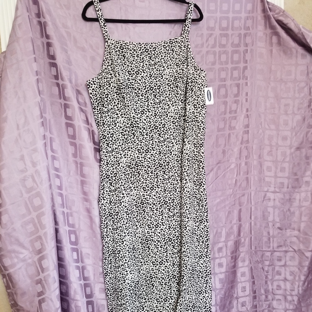 Nwt Leopard cami maxi dress